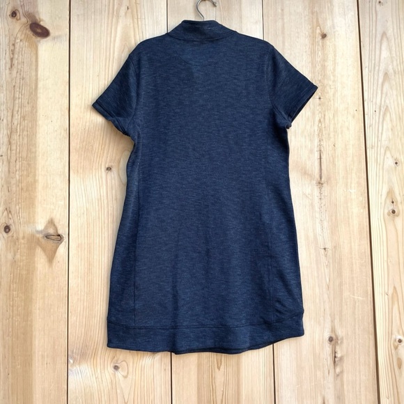 Legendary Outfitters Charcoal Quarter Zip Knit Dress With Pockets Sz Large - Picture 4 of 4